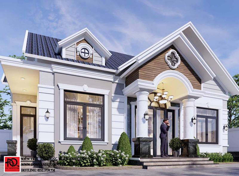 Thiết kế nhà Phan Thiết, Xây nhà trọn gói Phan Thiết, Thi công nhà trọn gói Phan Thiết, Thiết kế Thi công nội thất Phan Thiết Bình Thuận, Công ty Xây dựng Bình Thuận, Thiết kế nhà Bình Thuận, Xây nhà trọn gói Bình Thuận. Mẫu nhà cấp 4 mái thái 3 phòng ngủ 9x14 tại Bắc Bình - Bình Thuận